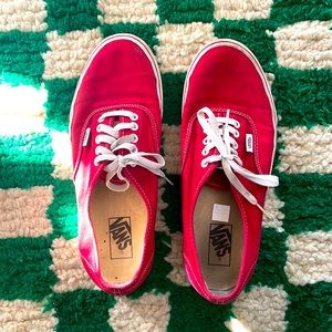 Awesome lived in Cherry Red Vans Classics